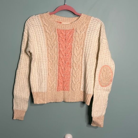 Anthropologie Sleeping on Snow Elbow Patch Sweater - Picture 2 of 9